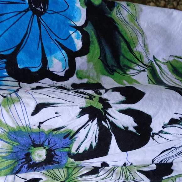 Roulette Floral Beautiful Dress 97% Cotton Size 8 - Picture 11 of 12